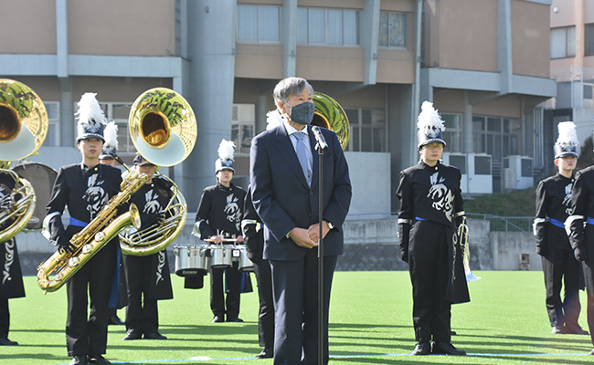 竣工式で榊理事長
